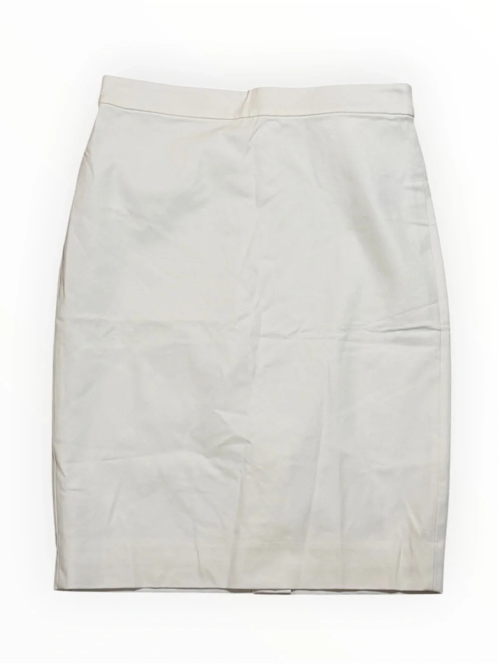 J. CREW Off White Pencil Skirt Stretch Work Party Preppy Classic No. 2